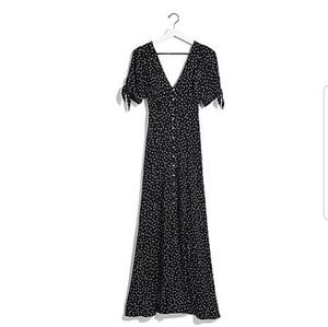 Express NWT L Karlie Kloss Dot Print Maxi dress